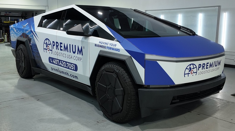 Commercial CyberTruck Wrap