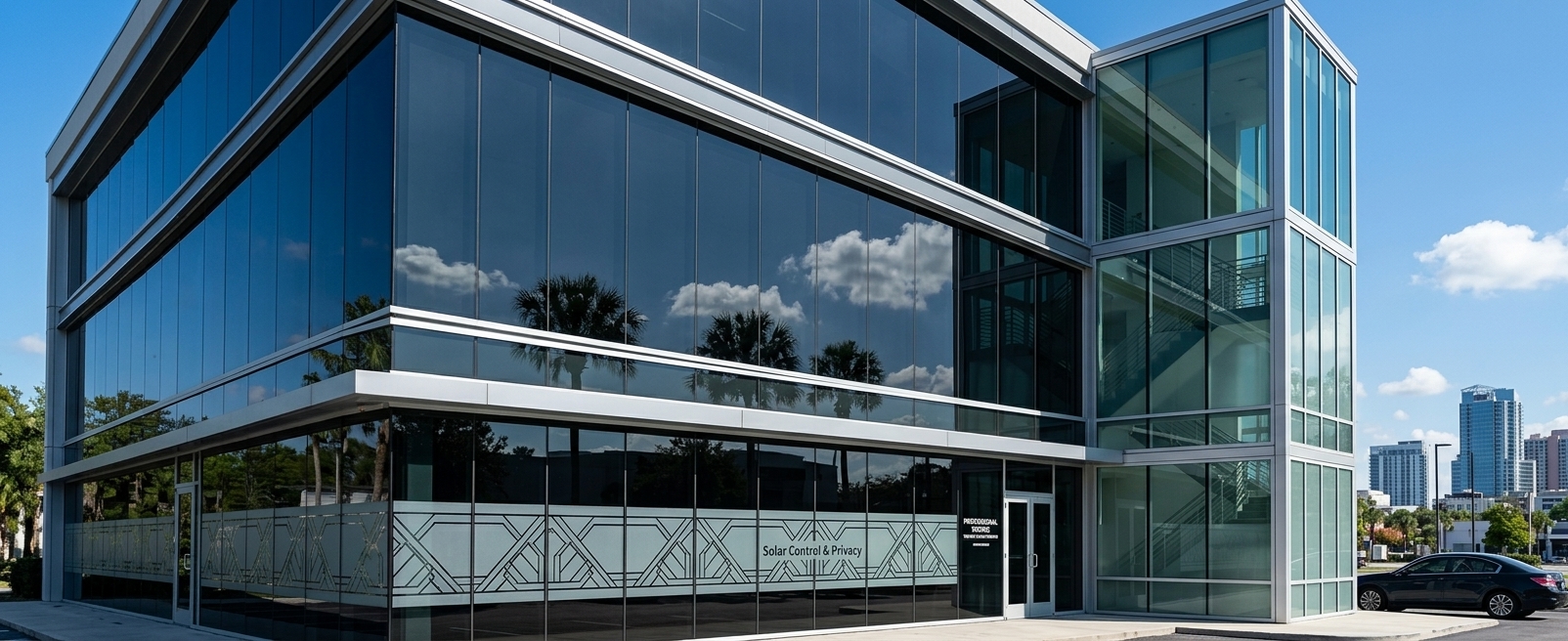 Commercial Storefront Window Tinting Orlando